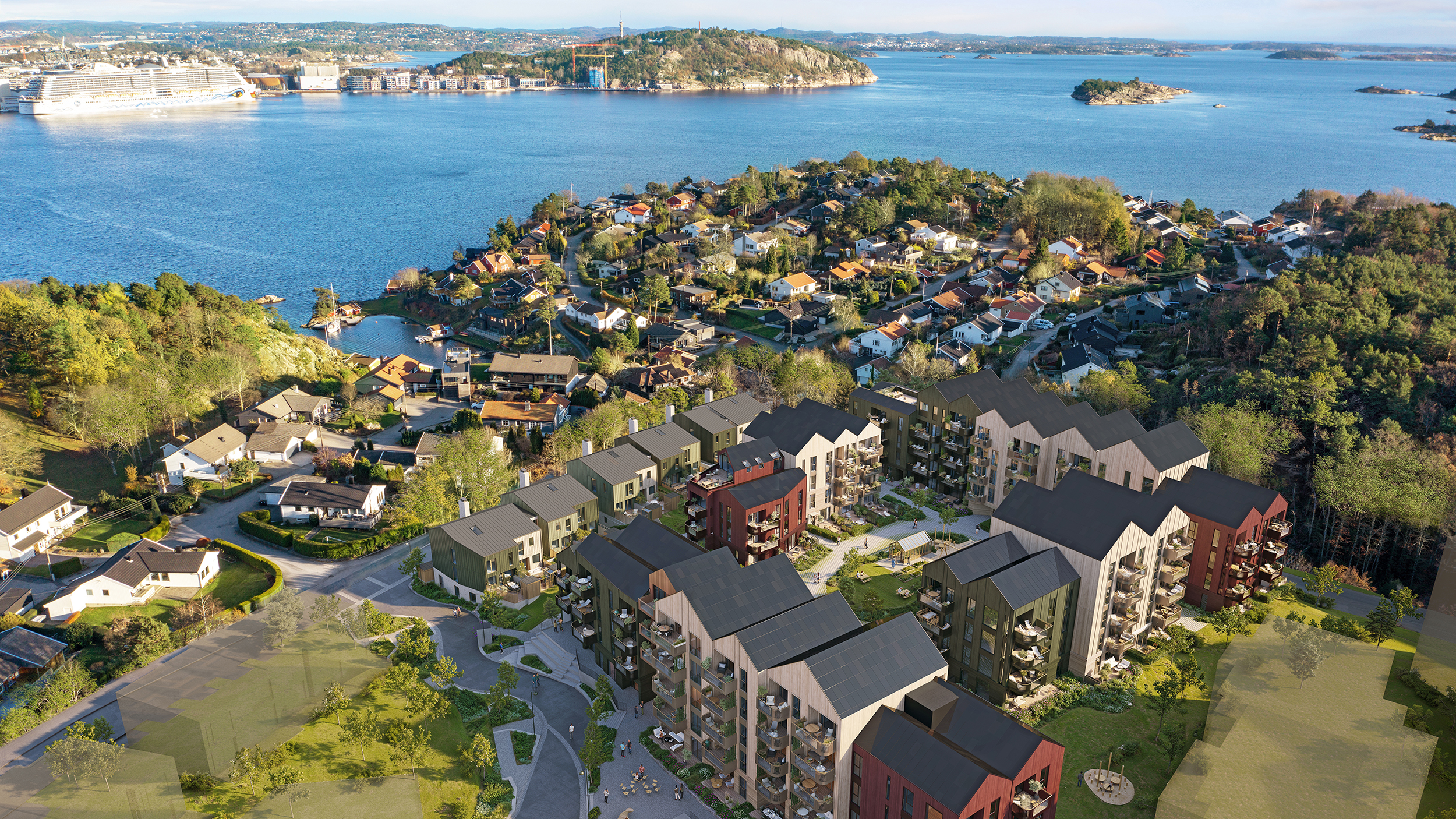 Dronefoto Byggetrinn 1, 3D-illustrasjon